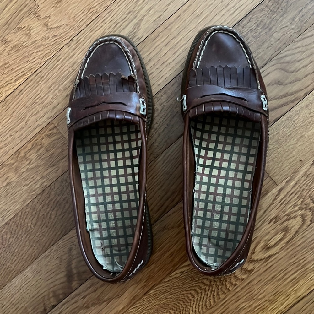 Brown Leather Sperry Top-siders Size 9 👞